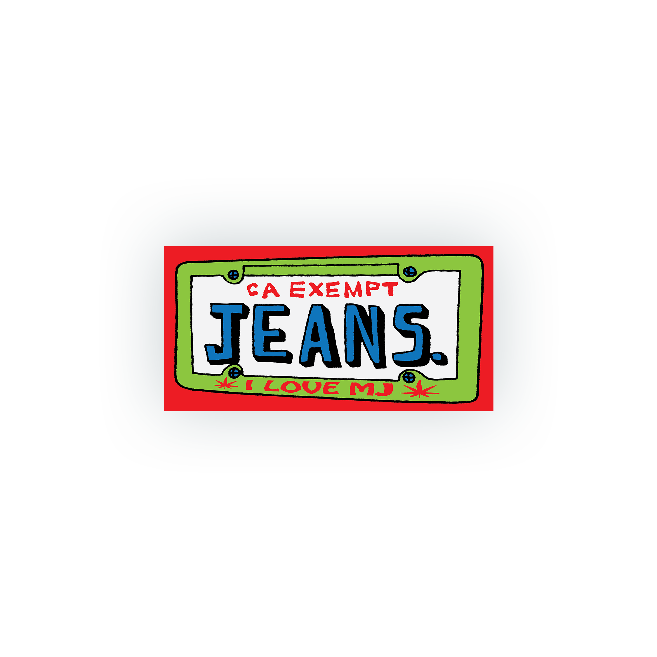 Car Plate Bumper Sticker